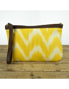 Clutch Leather Talaia Yellow