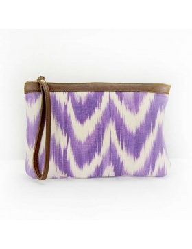 Clutch pell Talaia Violeta