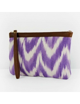 Clutch piel Talaia Violeta