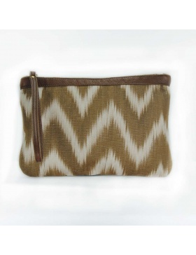 Clutch piel Talaia Marron