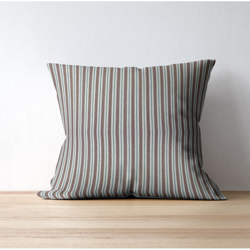Rural Brown on a throw pillow