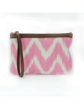 Clutch piel Talaia Rosa