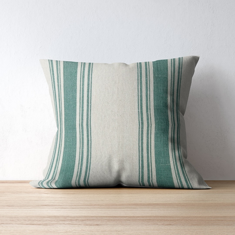 Ona Forest Green on a throw pillow