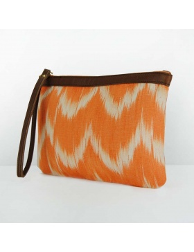 Clutch piel Talaia Naranja