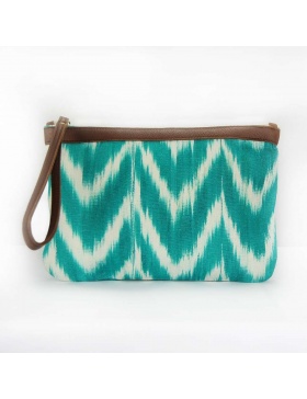 Clutch pell Talaia Turquesa