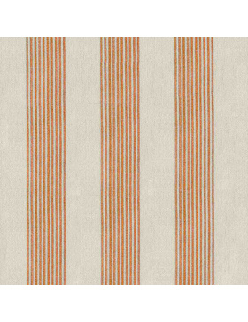Correfoc Orange, stripe fabric by Teixits Riera