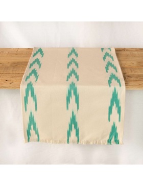 Table runner Alfabia Turquoise