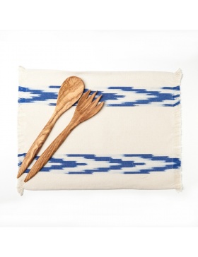 Placemat Alfabia Meeresblau