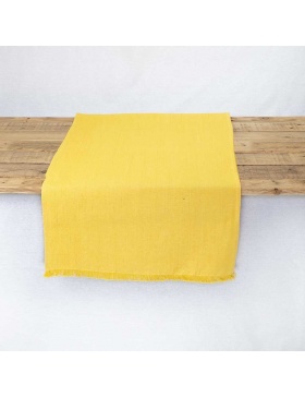 Table Runner plain Yellow