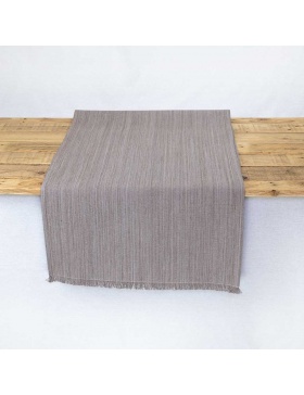 Table runner plain Taupé