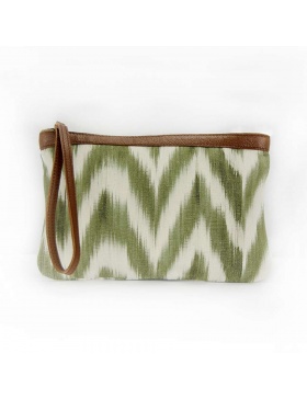 Clutch pell Talaia Verd Oliva