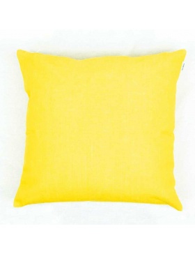 Cushion cover plain Yellow