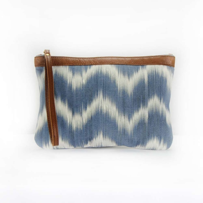 Clutch piel Talaia Gris